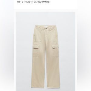 Zara TRF beige cargo pants (size 2)